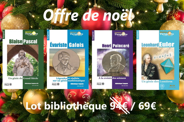 Lot bibliothèque grands mathématiciens