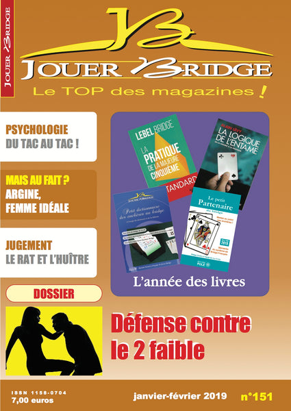 Numéro 151 Jouer Bridge - Défense contre le 2 faible