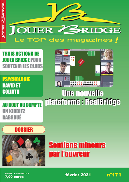 Numéro 171 Jouer Bridge - Nos clubs sont formidables !