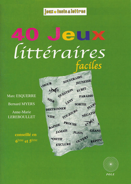 40 jeux litteraires faciles