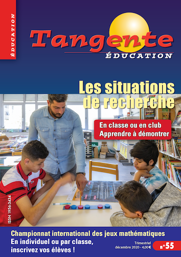 Numéro 55 Tangente éducation - Situations de recherche en classe