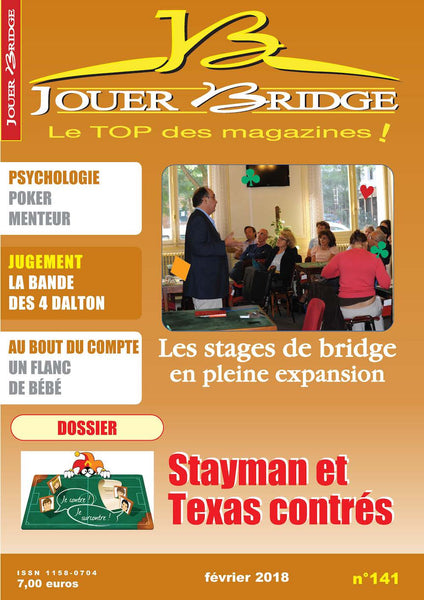 Numéro 141 Jouer Bridge -  Stayman et Texas contrés