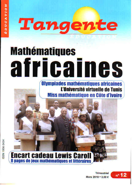 Numéro 12 Tangente éducation -  mathématiques africaine