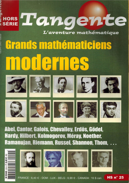 Thématique 25 - Les grands mathématiciens modernes