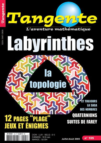 Numéro 105 Tangente magazine - Labyrinthes