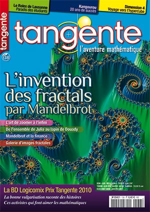 Numéro 138 Tangente magazine - L'invention des fractales par Mandelbrot