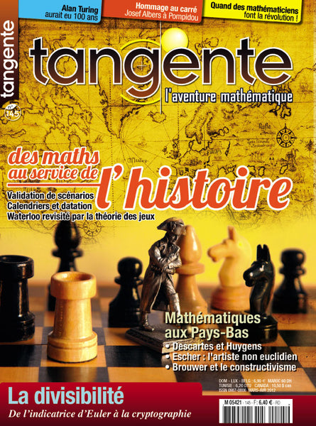 Numéro 145 Tangente magazine -  Les maths au service de l'Histoire