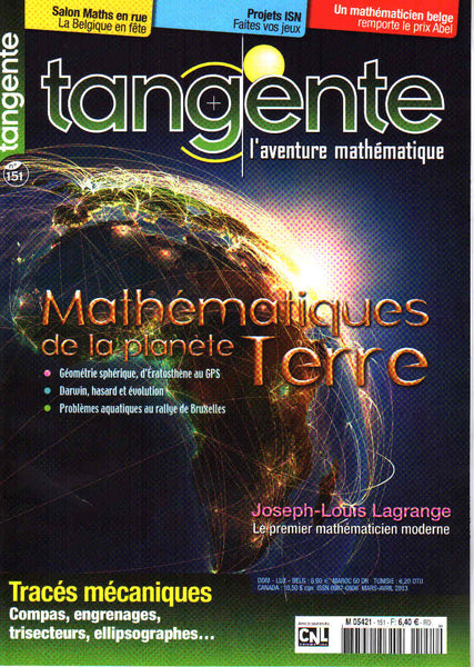 Numéro 151 Tangente magazine -  Mathématiques de la planète Terre