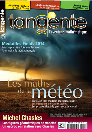 Numéro 160 Tangente magazine - Les maths de la météo