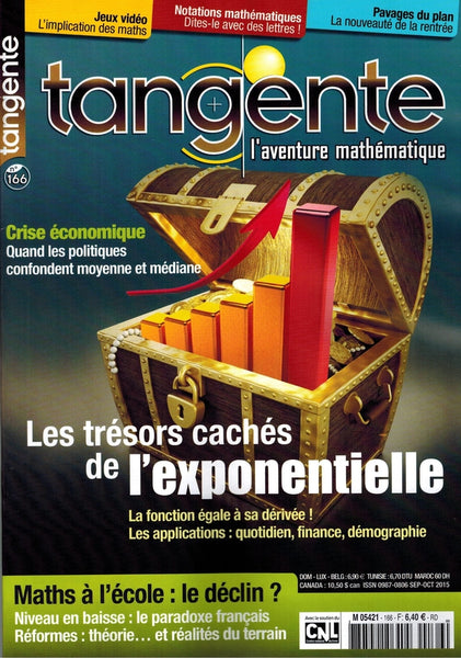 Numéro 166 Tangente magazine - Les trésors cachés de l'exponentielle