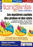 Numéro 182 Tangente magazine - Les mystères cachés des probas et des stats